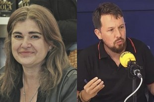 Lucía Etxebarría lanza un bulo sobre Pablo Iglesias