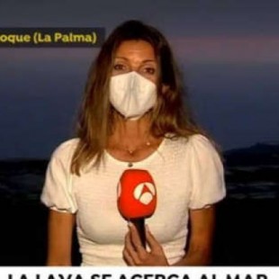 La mujer del tiempo de Antena 3 enferma tras informar desde el volcán de La Palma