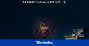 Terremoto de 4.3 en La Palma, el mayor desde la erupción del volcán y a 35 kilómetros de profundidad