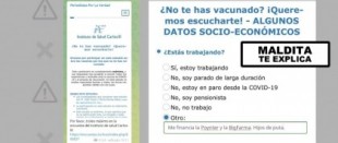 Cómo los negacionistas de la pandemia de COVID-19 intentan sabotear una encuesta del Instituto de Salud Carlos III dirigida a personas no vacunadas