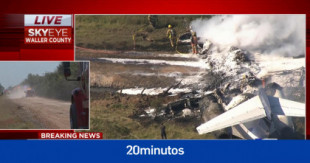 Se estrella un avión de pasajeros en Texas con 21 personas a bordo