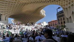 Miles de personas claman en las calles de Andalucía contra el deterioro de la sanidad pública