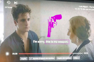 Así ha traducido Netflix la expresión andaluza "mi arma" en su doblaje y subtítulos en inglés