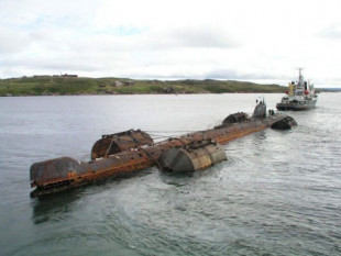 La aterradora historia del cementerio de submarinos nucleares de Rusia [ING]
