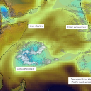 Nuevo fenómeno meteorológico en el Índico: lagos atmosféricos