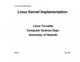 Se redescubren raras grabaciones de charlas de 1994 de un Linus Torvalds con 24 años [ENG]