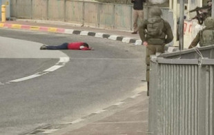 Palestinos desmienten la versión israelí que justificó hoy el asesinato de un palestino que supuestamente habría intentado atacar a soldados israelíes
