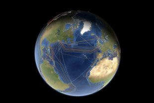 En 2012 los gigantes de la tecnología controlaban el 10% de la capacidad de los cables submarinos. Hoy es el 66%