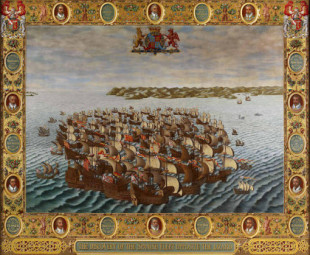 Las pinturas de la Armada Invencible en la Cámara de los Lores