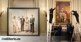 Patrimonio Nacional retiró en secreto del Palacio Real 'La familia de Juan Carlos I' de Antonio López