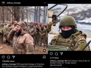 Cuentas de Instagram y OnlyFans están ganando dinero usando imágenes falsas de la guerra de Ucrania