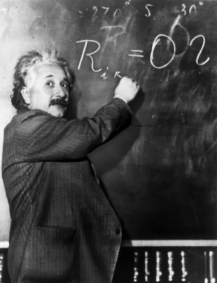 Einstein y la pizarra del Observatorio del Monte Wilson