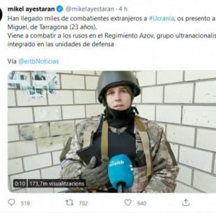 Desvelan la ideología neonazi del combatiente catalán en el batallón Azov (CAT)