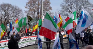 Vídeo | Solidaridad, el "sindicato" de VOX canta el Cara al Sol y grita consignas franquistas en Budapest