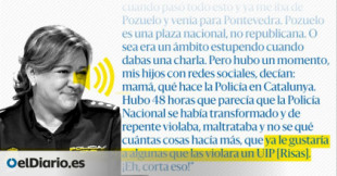 La comisaria jefe de la Policía Nacional en Pontevedra, sobre Catalunya: “Ya les gustaría a algunas que les violase un antidisturbios”