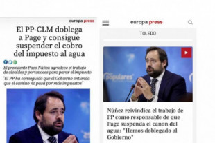Fake news: Dirigentes del PP de Castilla-La Mancha manipulan la información de una agencia de noticias y la difunden como si fuera real
