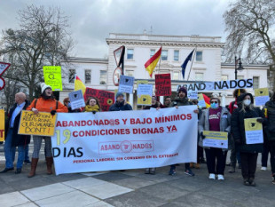 El personal del Consulado y la Embajada española en Reino Unido sigue en huelga tras 19 días