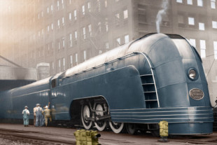 Así era el Mercury, el alucinante tren retrofuturista que circuló por las calles de Nueva York durante 23 años