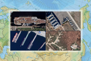 El bulo sobre el reciente despixelado de las bases rusas en Google Maps permite detectar una escuadrilla de aviones de gomaespuma
