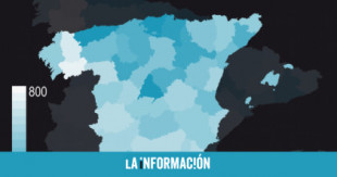 El mapa de pensiones por provincias: ¿dónde se superan los 1.500 € de media?