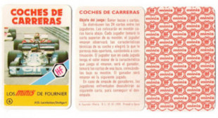 Baraja: Coches de carreras Heraclio Fournier. Año 1978.  24 cartas