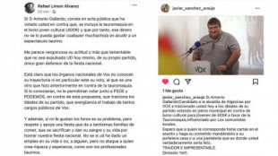 Los taurinos arremeten contra el portavoz de Vox en Algeciras