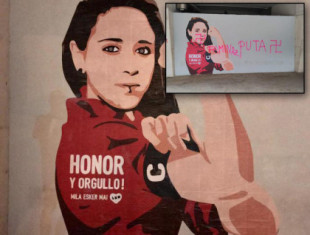 Vandalizan el mural de Mai Garde en El Sadar: "Cuánto nos queda por hacer"