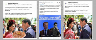 Red de perfiles en Facebook y Twitter ha intentado desincentivar el voto al PP de Juanma Moreno con anuncios pagados y bulos