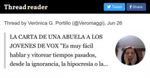 La carta de una abuela a los jóvenes de VOX