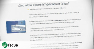 FACUA denuncia una web que simula ser oficial y cobra 15 euros por tramitar la Tarjeta Sanitaria Europea