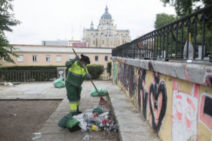 Muere un empleado de limpieza del Ayuntamiento de Madrid por un golpe de calor mientras trabajaba