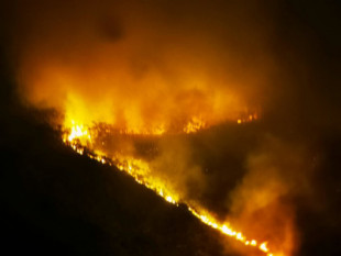Arden ya todas las reservas naturales de Cáceres tras desatarse un incendio provocado en el Jerte