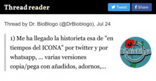 Me ha llegado la historieta esa de "en tiempos del ICONA" por Twitter y por WhatsApp