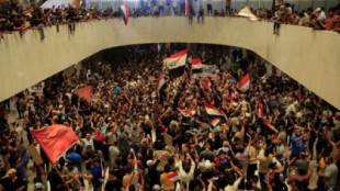 Una multitud de manifestantes asalta el Parlamento de Irak