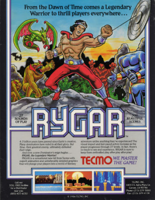 Rygar, el guerrero legendario (Tecmo, 1986)