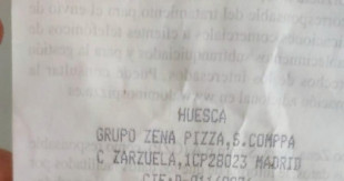 Rescinden el contrato de prácticas del trabajador que identificó la "mesa gitana" en una pizzería de Huesca