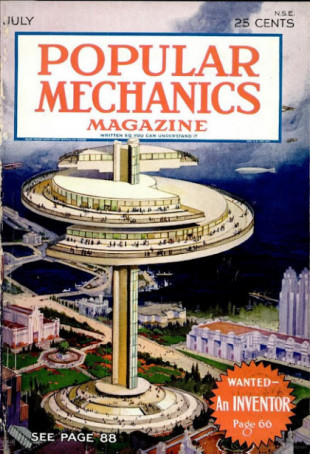 Las coloridas y futuristas portadas de la revista Popular Mechanics en los años 30