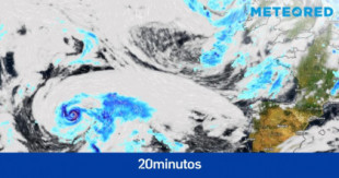 La extraña depresión en el Atlántico norte ya es un ciclón, avanza hacia España y podría llegar a ser un huracán llamado 'Danielle'