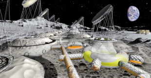 La ESA muestra una futura base lunar hinchable