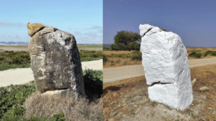 Un investigador denuncia el encalado de un hito megalítico de 5.000 años de antigüedad en un campo gaditano