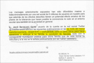 El fiscal Miguel Ángel Aguilar falsea el contenido de los tuits de un independentista y le acusa de delitos de odio [Cat]