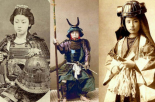 Fotos antiguas de guerreras samurái posando con sus katanas, 1850-1900 [ENG]
