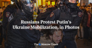 Los rusos protestan contra la movilización de Putin en Ucrania, en fotos [EN]