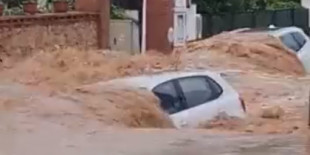 Carreteras cortadas en Tarragona y hospitales inundados por las fuertes lluvias