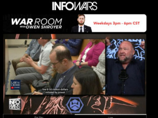 Alex Jones reaccionó en vivo al cuantioso veredicto durante la transmisión del programa Infowars