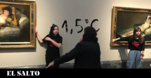 Detenidas dos periodistas que informaron sobre la acción climática en el Museo del Prado
