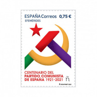 A la venta el sello del Centenario del PCE