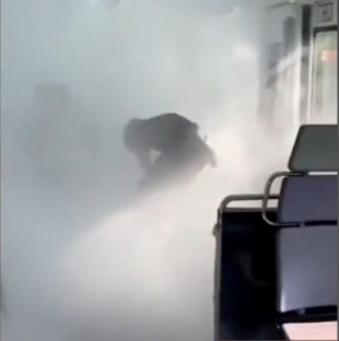 Asalto en un tren de Rodalies: pelea con extintores y ocupan la cabina del maquinista