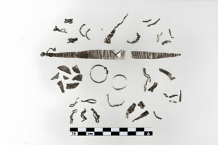 Encuentran en Noruega un tesoro de plata de época vikinga, con los objetos cortados en trozos para ser usados como moneda