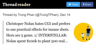 Christopher Nolan odia CGI (imágenes generadas por ordenador) y prefiere usar efectos prácticos para tomas locas. Aquí hay 5 joyas